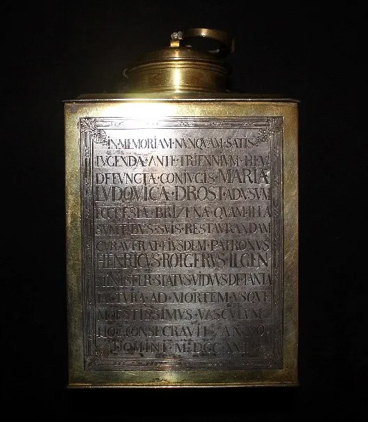 Weintragebehälter, Silber, gestiftet 1723